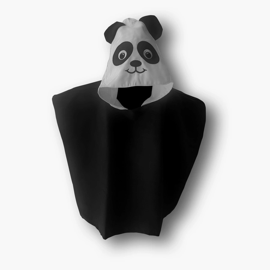 toalla microfibra infantil oso panda